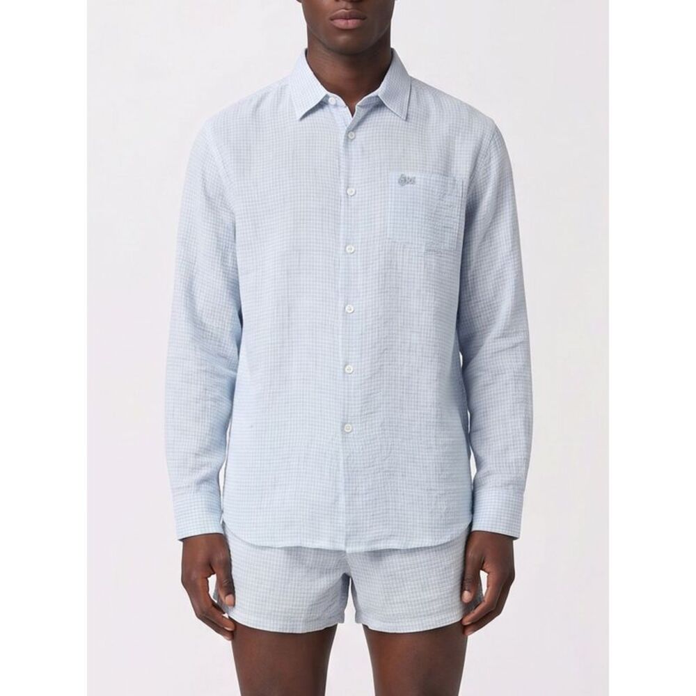 Erl Shirt Men Gnawed Blue